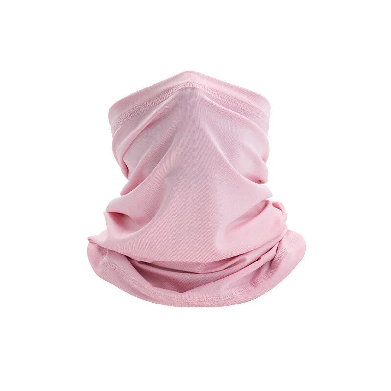 Multifunctional neck gaiter in solid-color or camouflage soft fabric