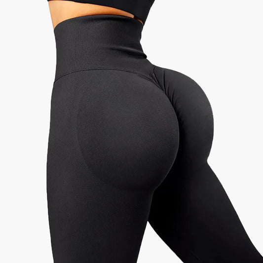 Sømløse push-up leggings med høj talje til kvinder, formende effekt, ideelle til fitness og yoga