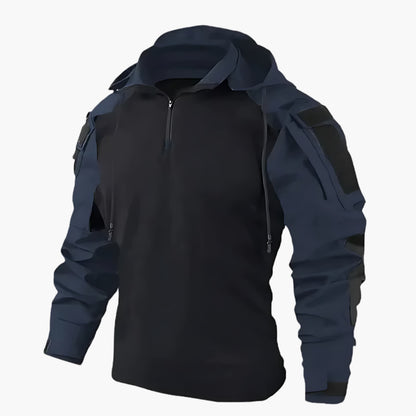 Chaqueta táctica para hombre estilo militar al aire libre versátil - Protección impermeable y cortavientos