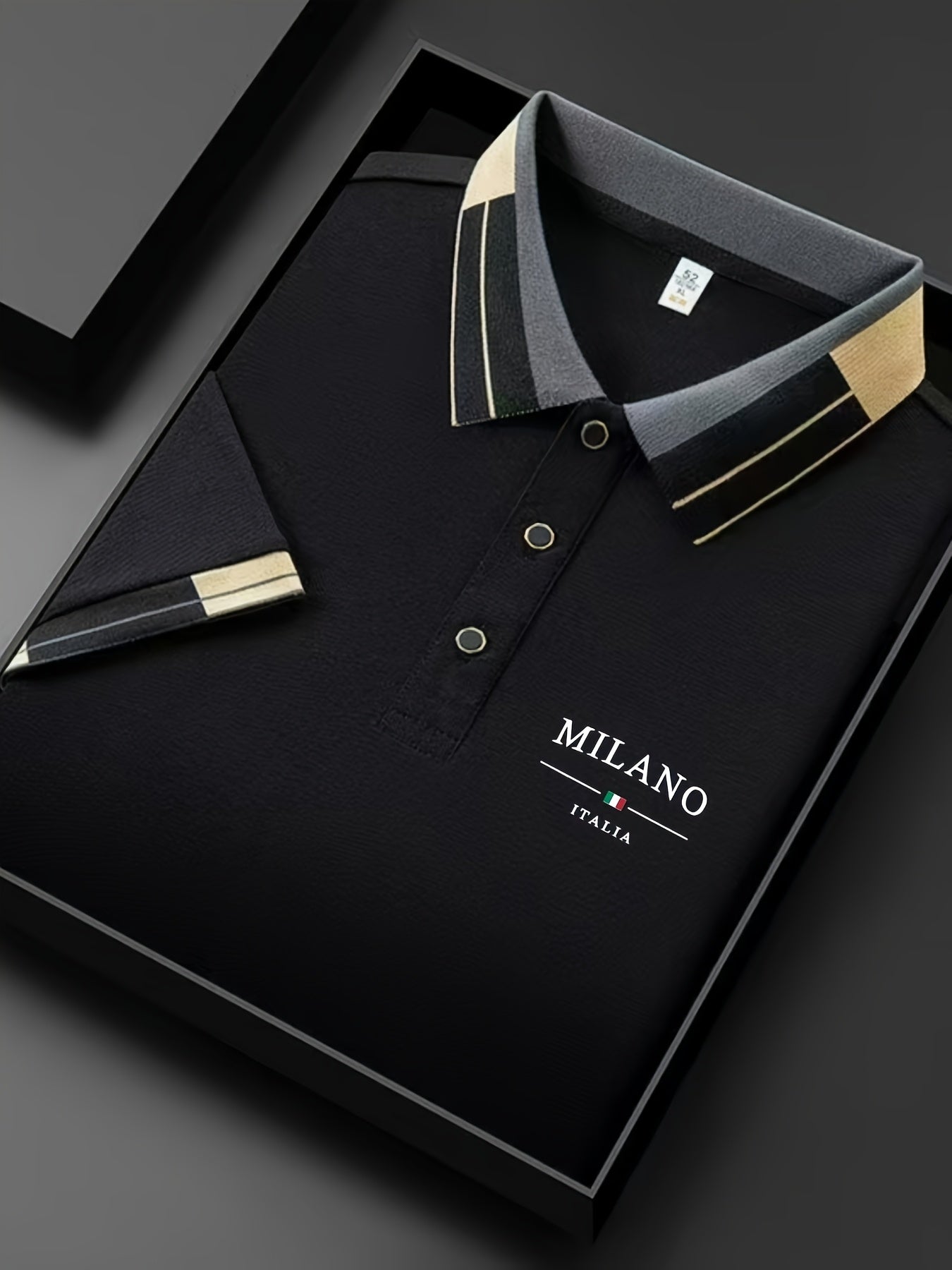 Polo homme élégant style italien MILANO pour look casual chic