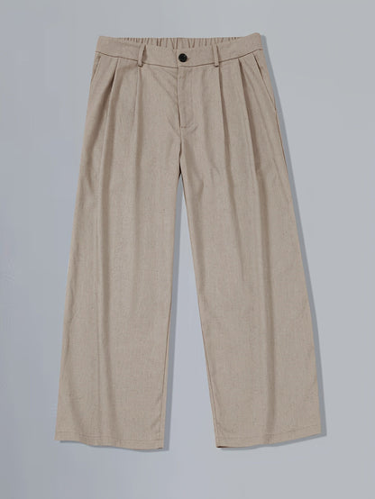 Pantalon large homme style vintage élégant pour look urbain moderne