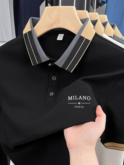 Polo homme élégant style italien MILANO pour look casual chic