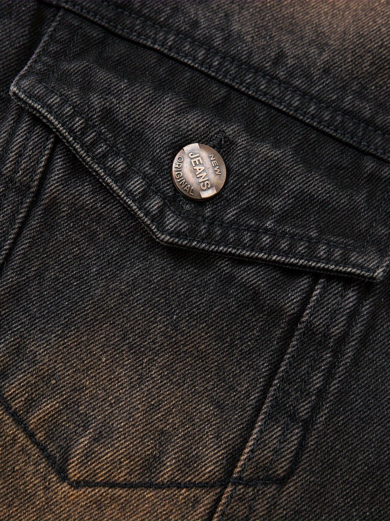 Gilet sans manches homme en jean délavé noir avec effet vieilli