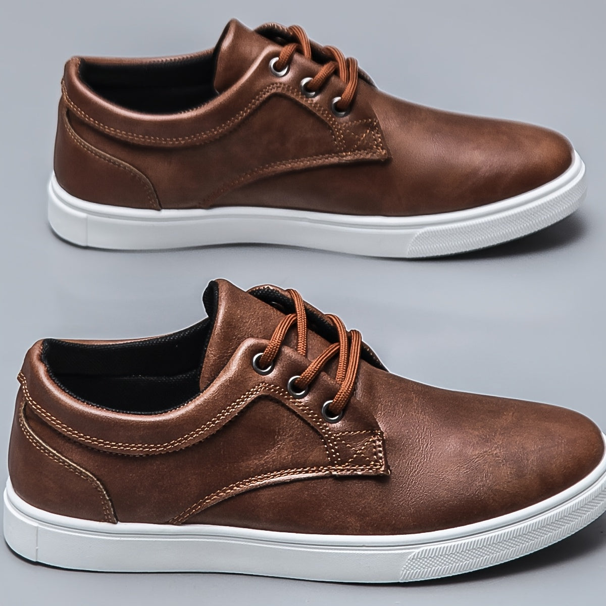 Chaussures décontractées homme style urbain à lacets pour usage quotidien