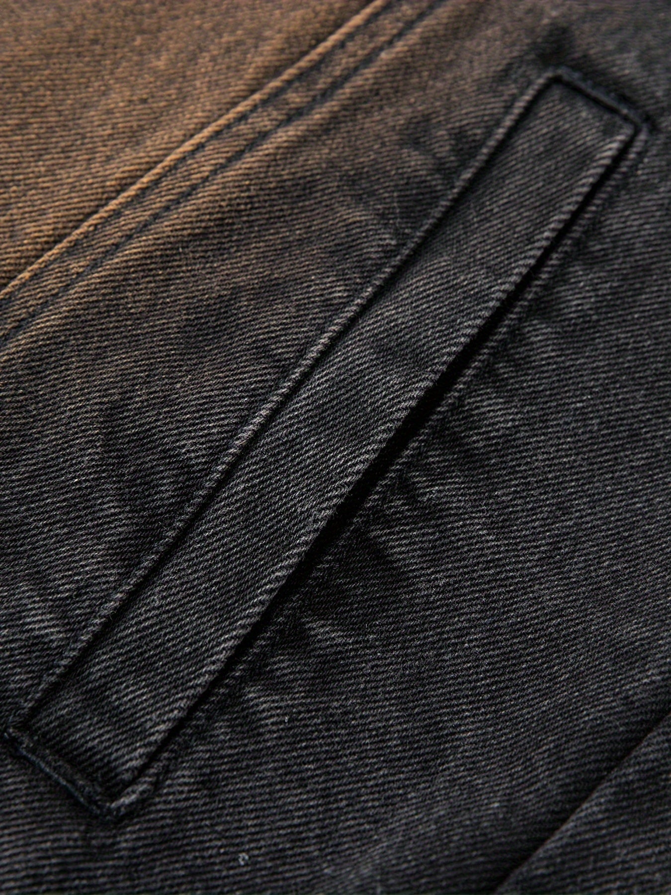 Gilet sans manches homme en jean délavé noir avec effet vieilli