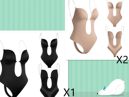 Body gainant sculptant femme style invisible push-up – Idéal sous vêtements moulants ou robes de soirée