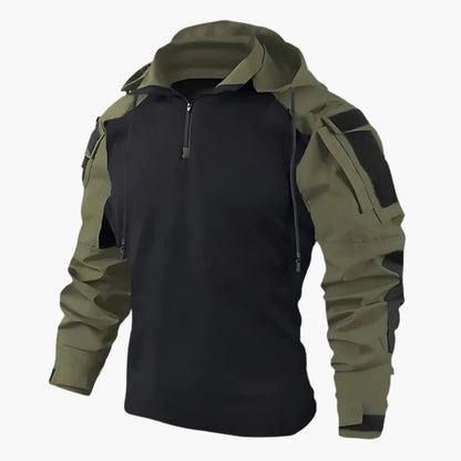 Chaqueta táctica para hombre estilo militar al aire libre versátil - Protección impermeable y cortavientos
