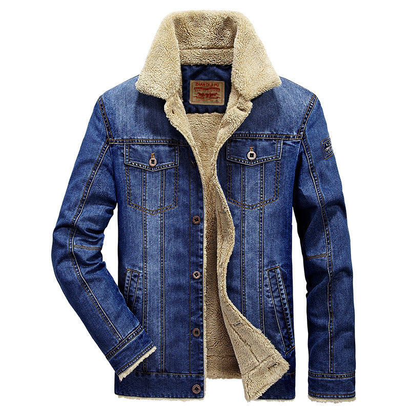 Chaqueta vaquera de hombre con forro estilo Sherpa