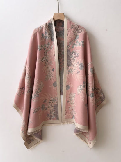 Eleganter Damen-Kimono mit floralem Druck im lässig-chicen Stil