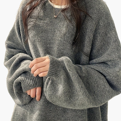 Avslappet genser for kvinner i løs og trendy stil, ideell for høst og vinter