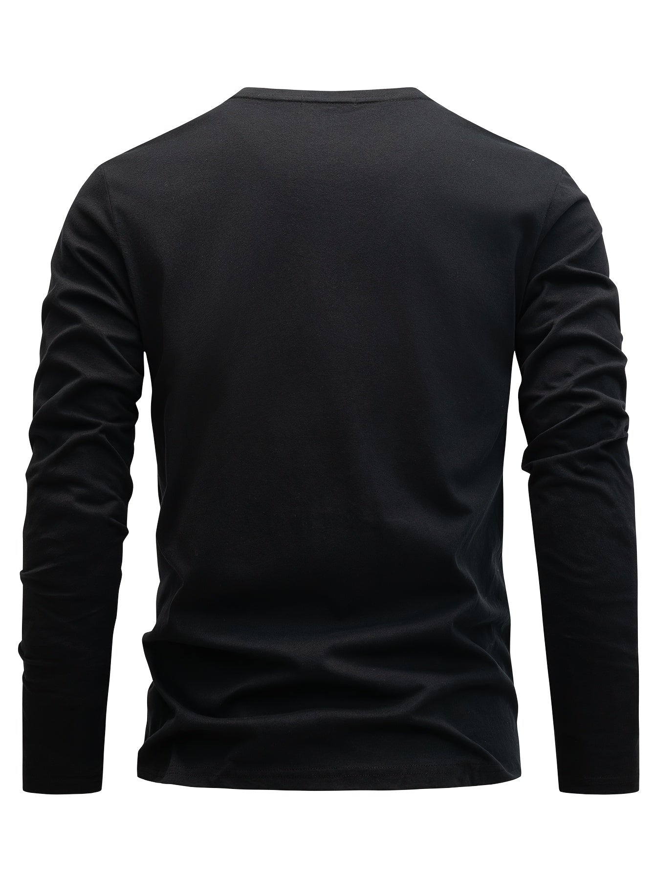 Lot de 3 T-shirts Homme Manches Longues Col Rond Motif Paris Dégradé