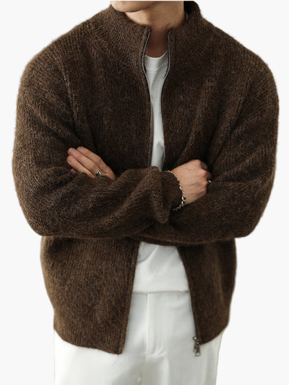Gilet con zip e collo alto stile casual da uomo – ideale per tutte le stagioni