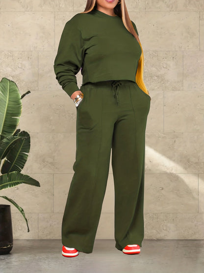 Women’s Cropped Top Lounge Set