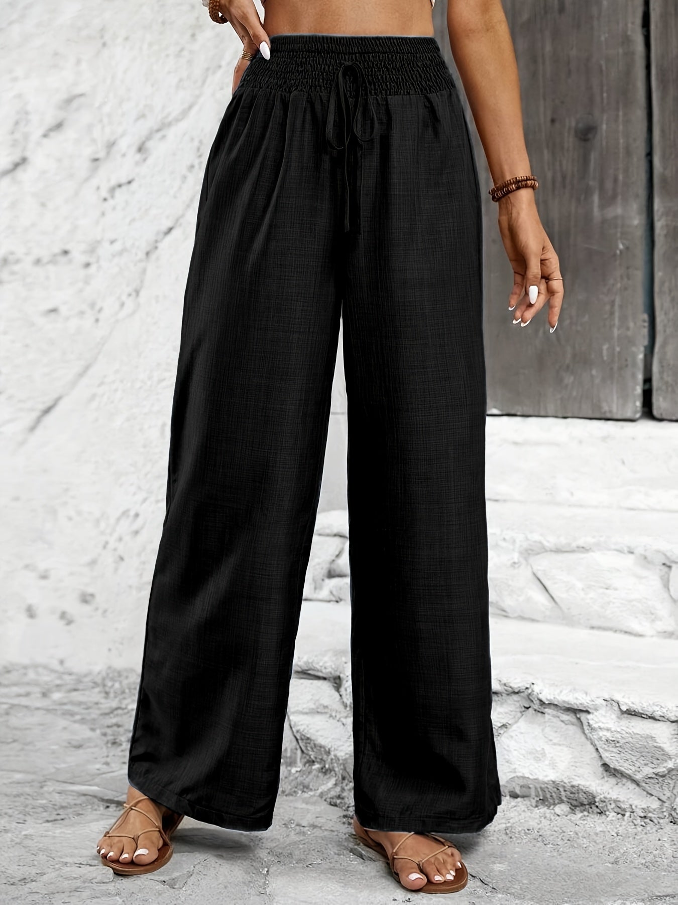 Pantalón ancho para mujer estilo casual elegante para salidas y ocio