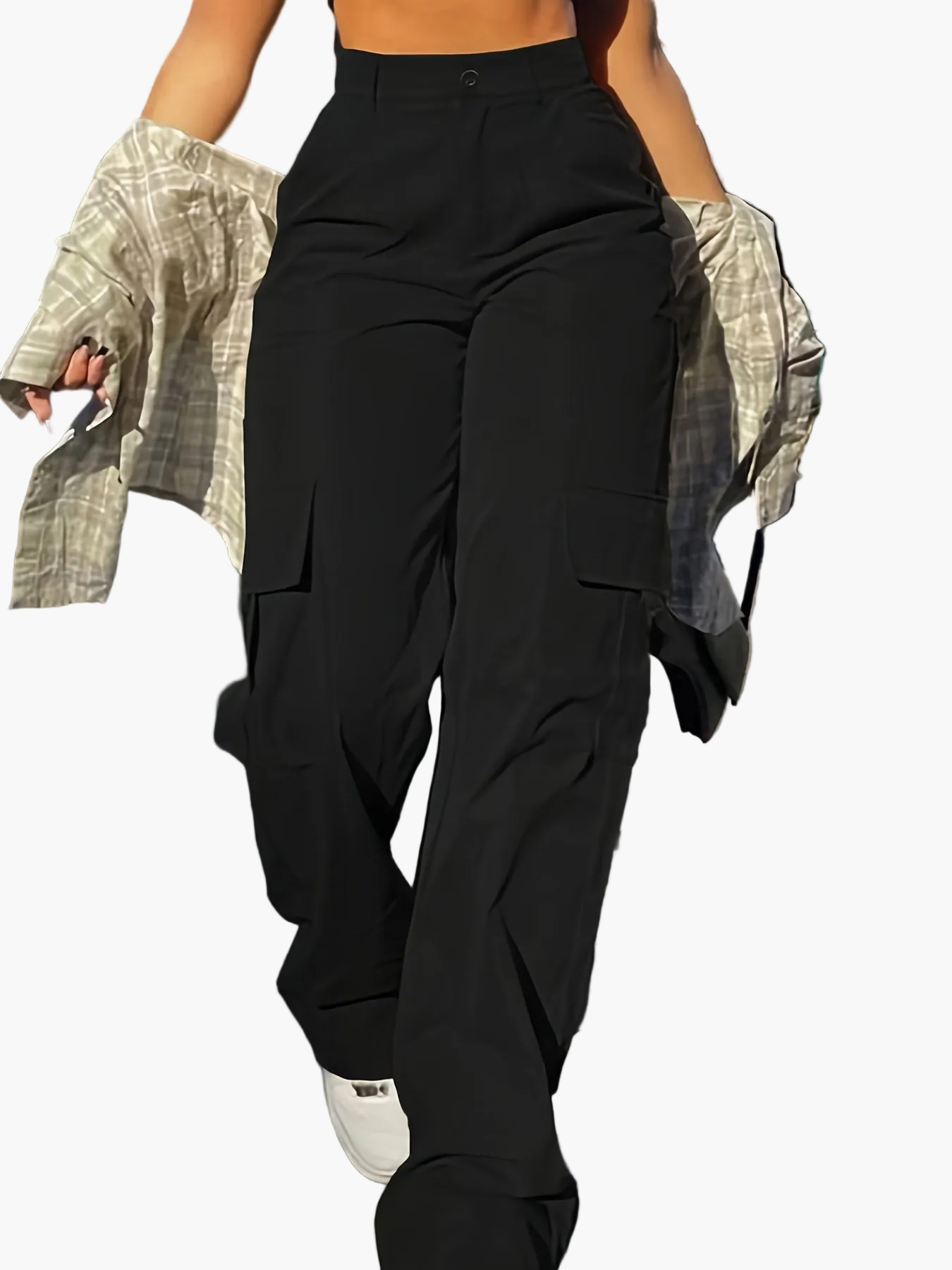 Pantalon cargo femme style Y2K décontracté urbain pour printemps et été