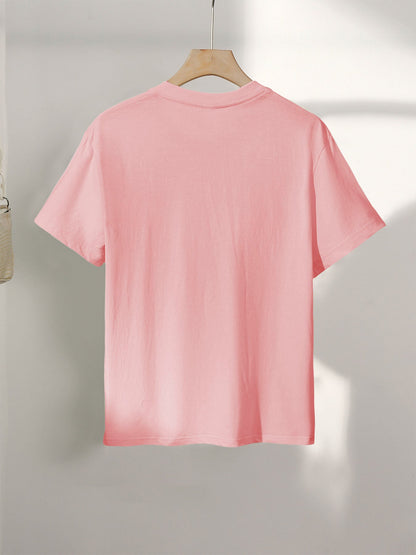 T-shirt femme imprimé graphique léopard et zèbre message « Love Is Wild » style décontracté tendance