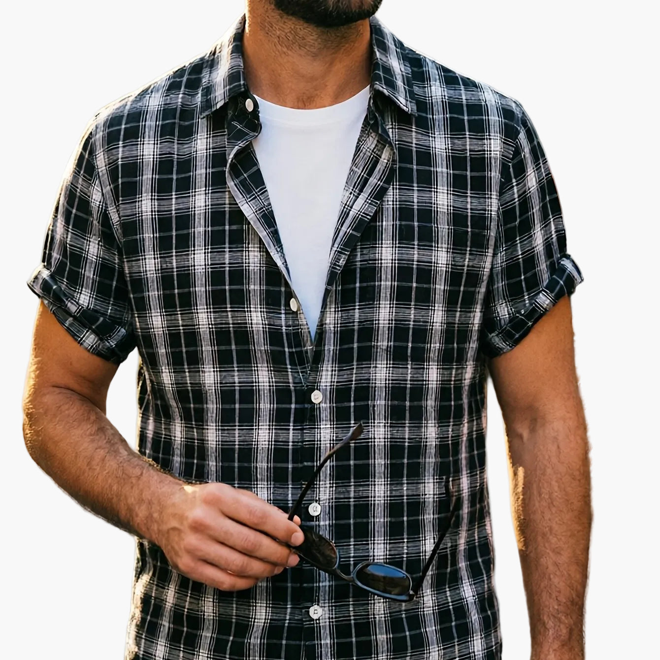 Casual geruit overhemd voor heren – Veelzijdige zomerse stijl