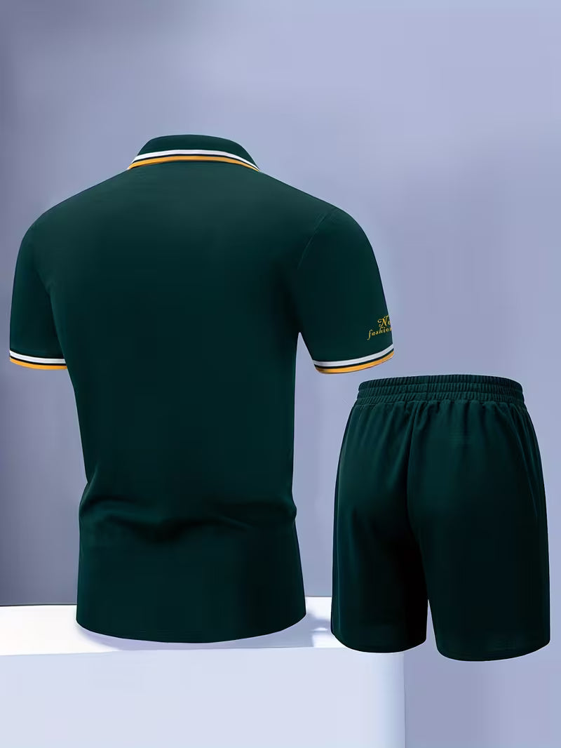 Ensemble polo et short décontracté pour homme – Style moderne idéal pour l'été