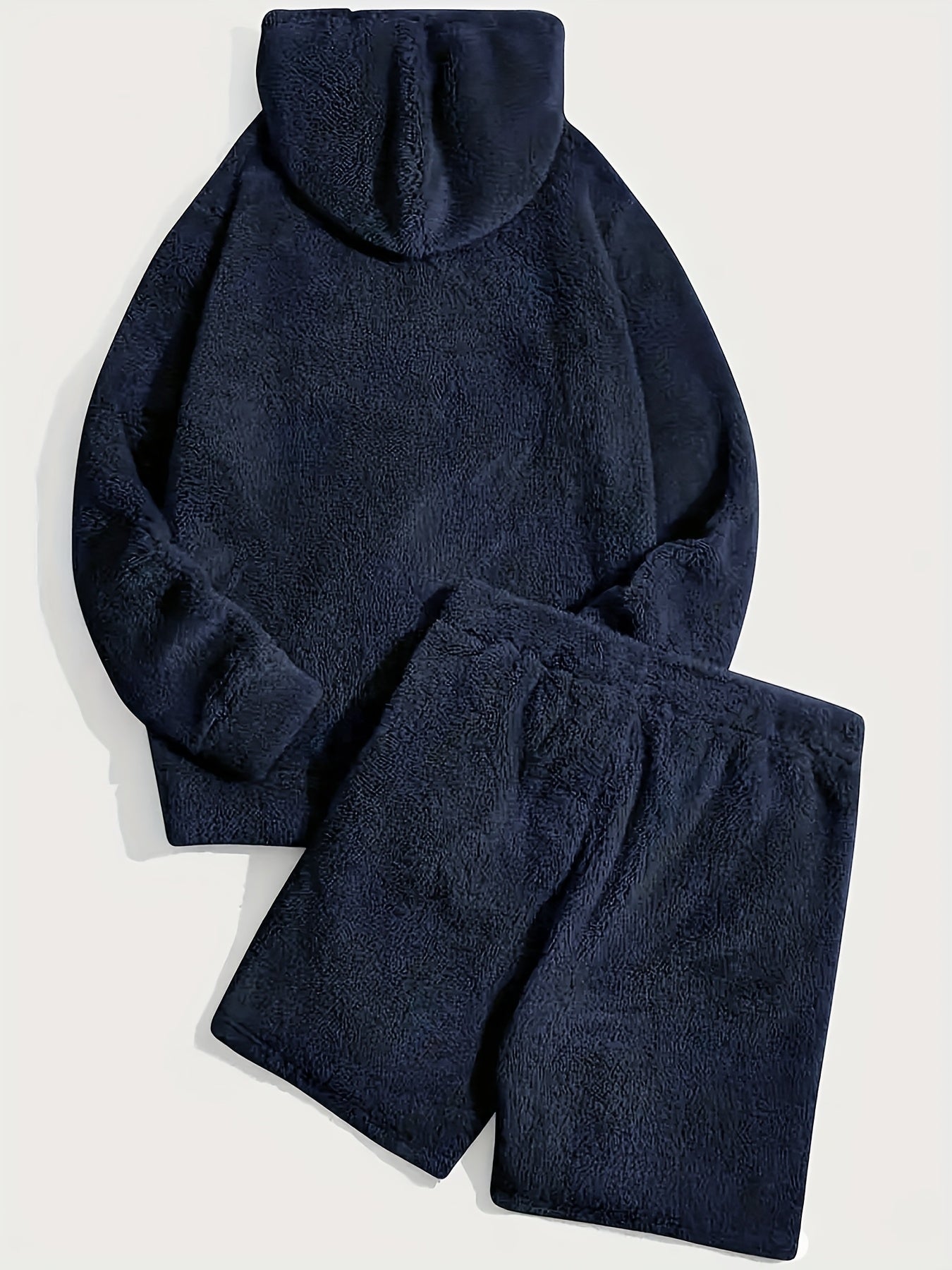 Ensemble Homme Doux Hoodie et Short Molletonné Gris Clair