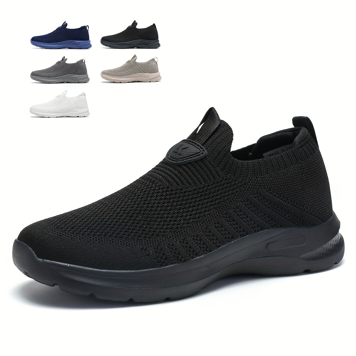 Slip-on sneakers til mænd, urban stil, komfort, sport, gåture