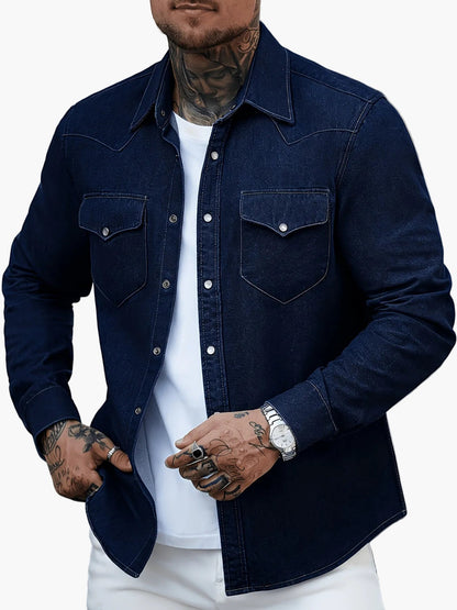Chemise casual à boutons pour homme style urbain tendance