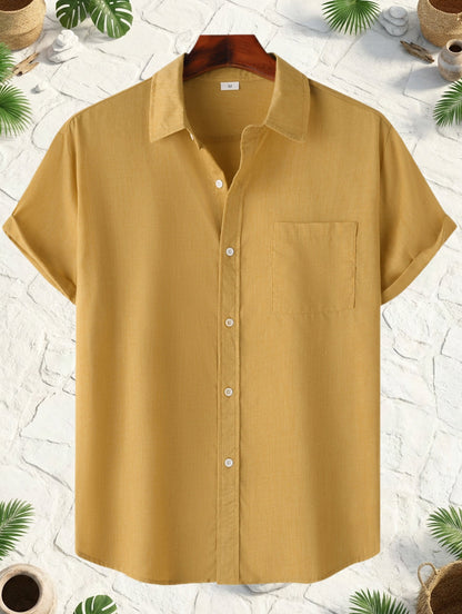 Chemise manches courtes décontractée homme style estival