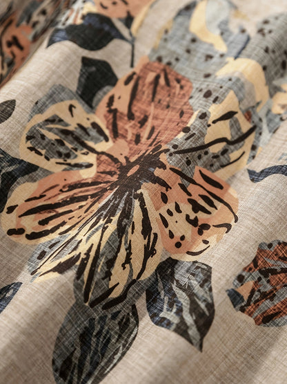 Camiseta sin mangas para mujer estilo bohemio con tirantes finos y estampado floral para verano
