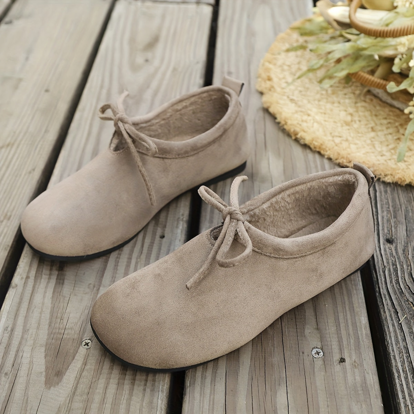 Chaussons Femme Confortables Intérieur Doux Nœud Décoratif Plusieurs Couleurs