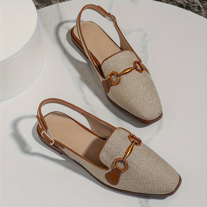 Moccasin slingback dam avslappnad stil för sommaren