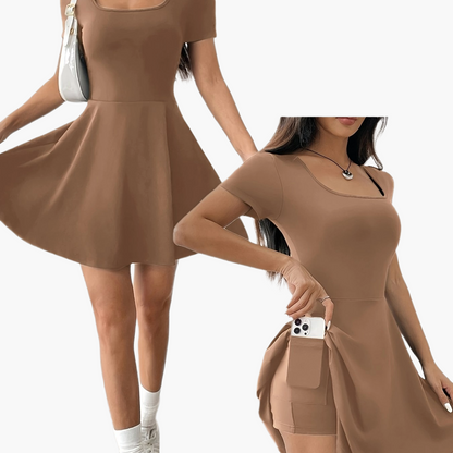 Robe courte élégante pour femme - Style décontracté et tendance, idéale pour l'été