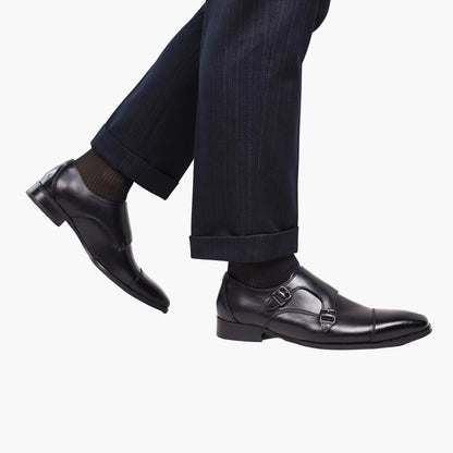Chaussures habillées à double boucle pour homme – Élégance formelle et style moderne