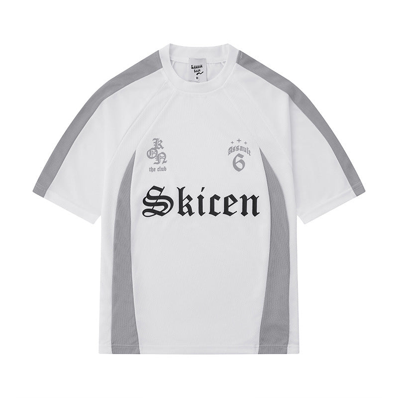 T-shirt hip hop homme style streetwear imprimé lettrage Skicen