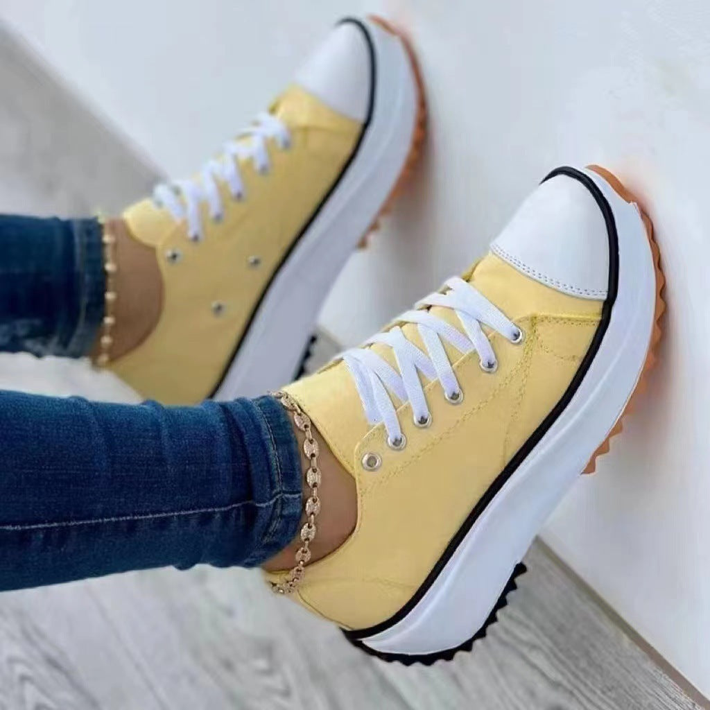Karen – Wysokie, casualowe buty z płótna