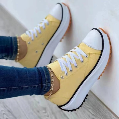 Karen – Wysokie, casualowe buty z płótna