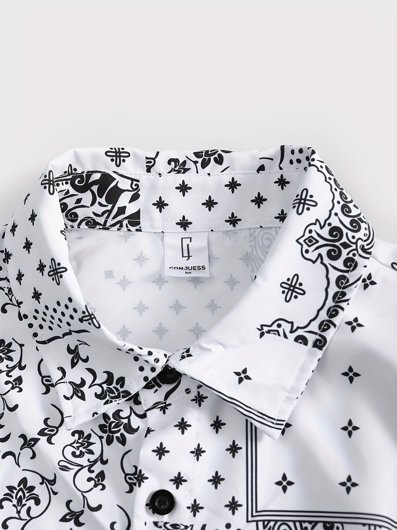 Ensemble chemise et short à motif bandana pour homme, style décontracté été