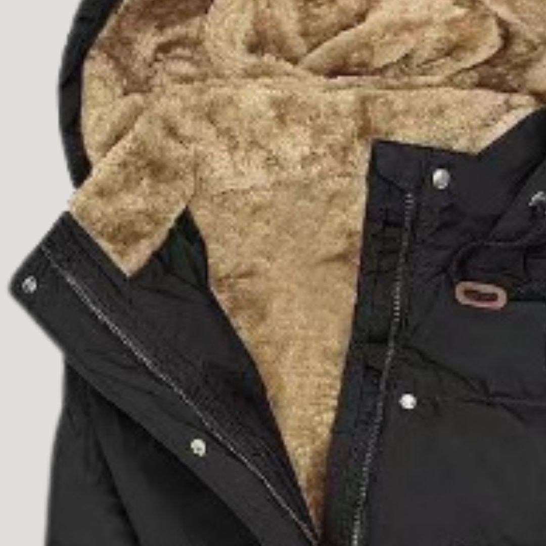 Lange Dameswinterjas Elegant met Kap en Warme Voering - Ideaal voor Dagelijks Gebruik en Buiten