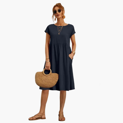 Robe d'été femme coupe ample style décontracté chic pour sorties et vacances