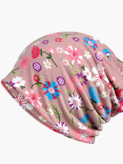 Cuffia Donna Stile Bohémien Multiuso Motivo Floreale Elegante per Primavera Estate Autunno