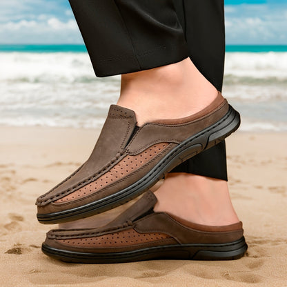 Lässige Herrenschlupfschuhe zum Hineinschlüpfen im Loafer-Stil für Freizeit und Sommer  