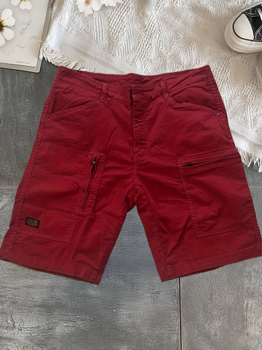 Short cargo décontracté pour homme style utilitaire - Idéal pour les loisirs et les week-ends