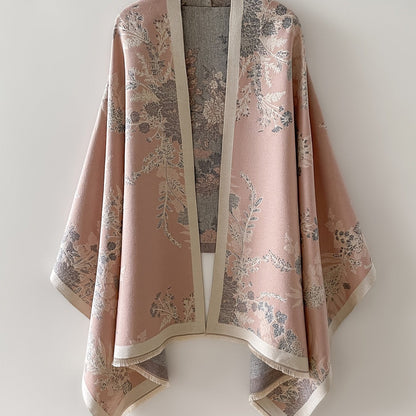Eleganter Damen-Kimono mit floralem Druck im lässig-chicen Stil