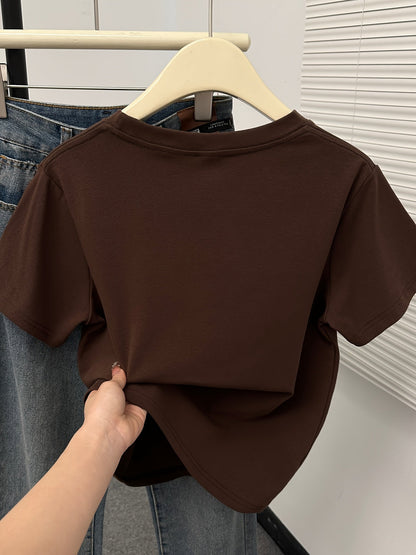 Pyjama d'été femme style mignon haut manches courtes et pantalon à carreaux