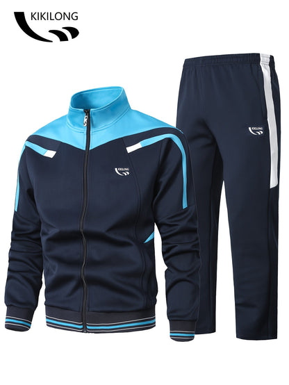 Ensemble de survêtement Homme, Veste et Pantalon Bicolore à Rayures