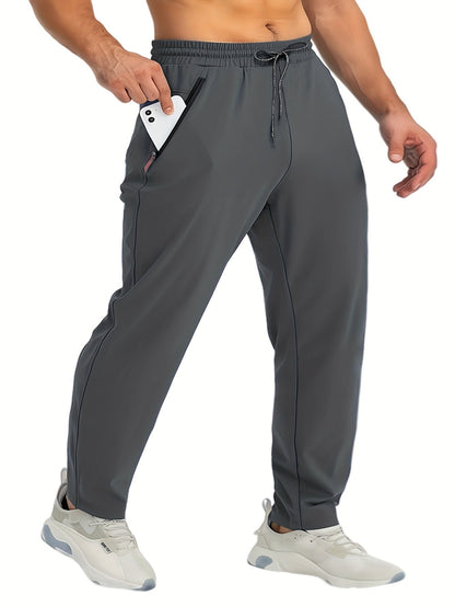 Pantalon de jogging homme avec poches zippées, style décontracté, lot de 3, idéal pour sport et détente