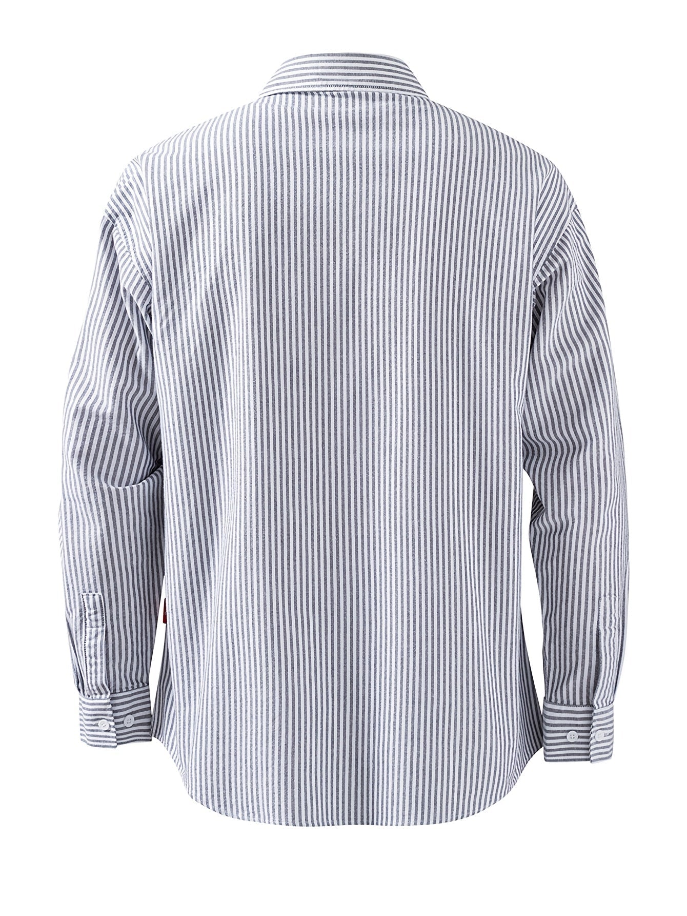 Chemise décontractée à rayures pour homme – Style polyvalent pour le quotidien et les loisirs