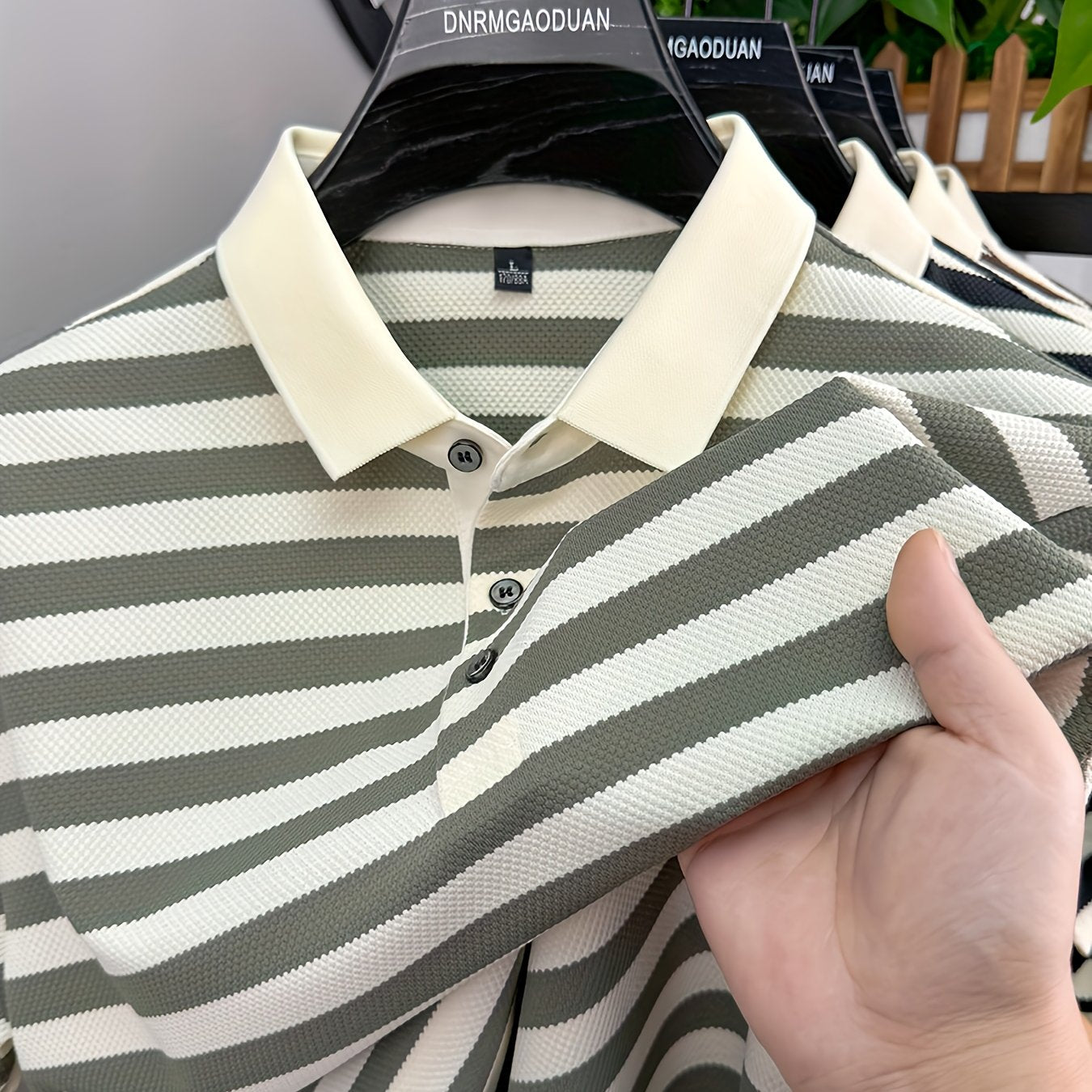 Polo à Manches Courtes Rayé Style Marin pour Homme - Élégance Décontractée Classique