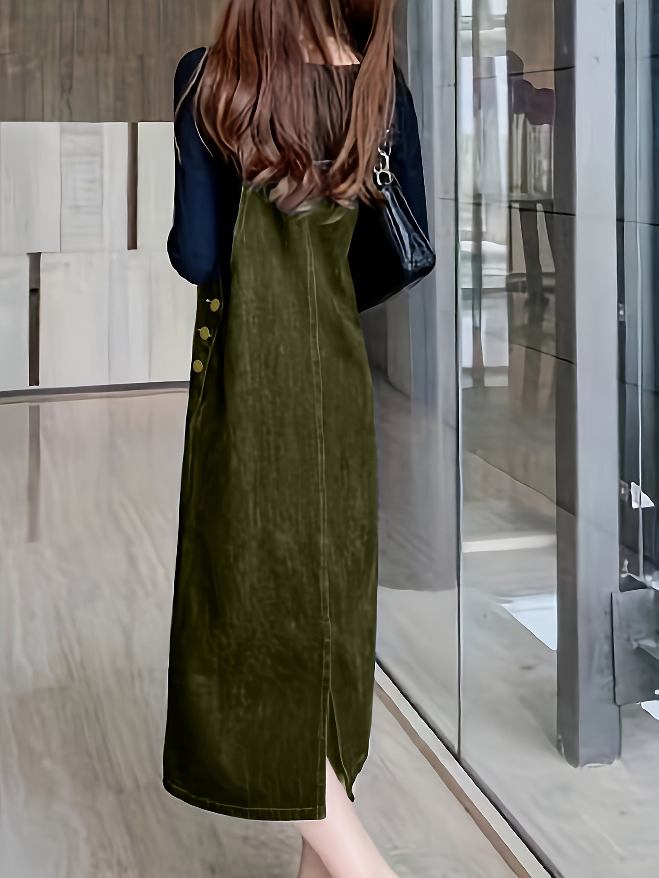 Casual overall dress for women, modern style for daily wear
