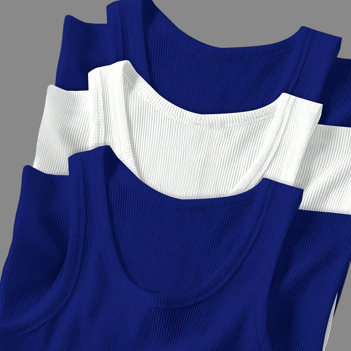 Débardeur côtelé homme style sport pour entraînement et superpositions quotidiennes