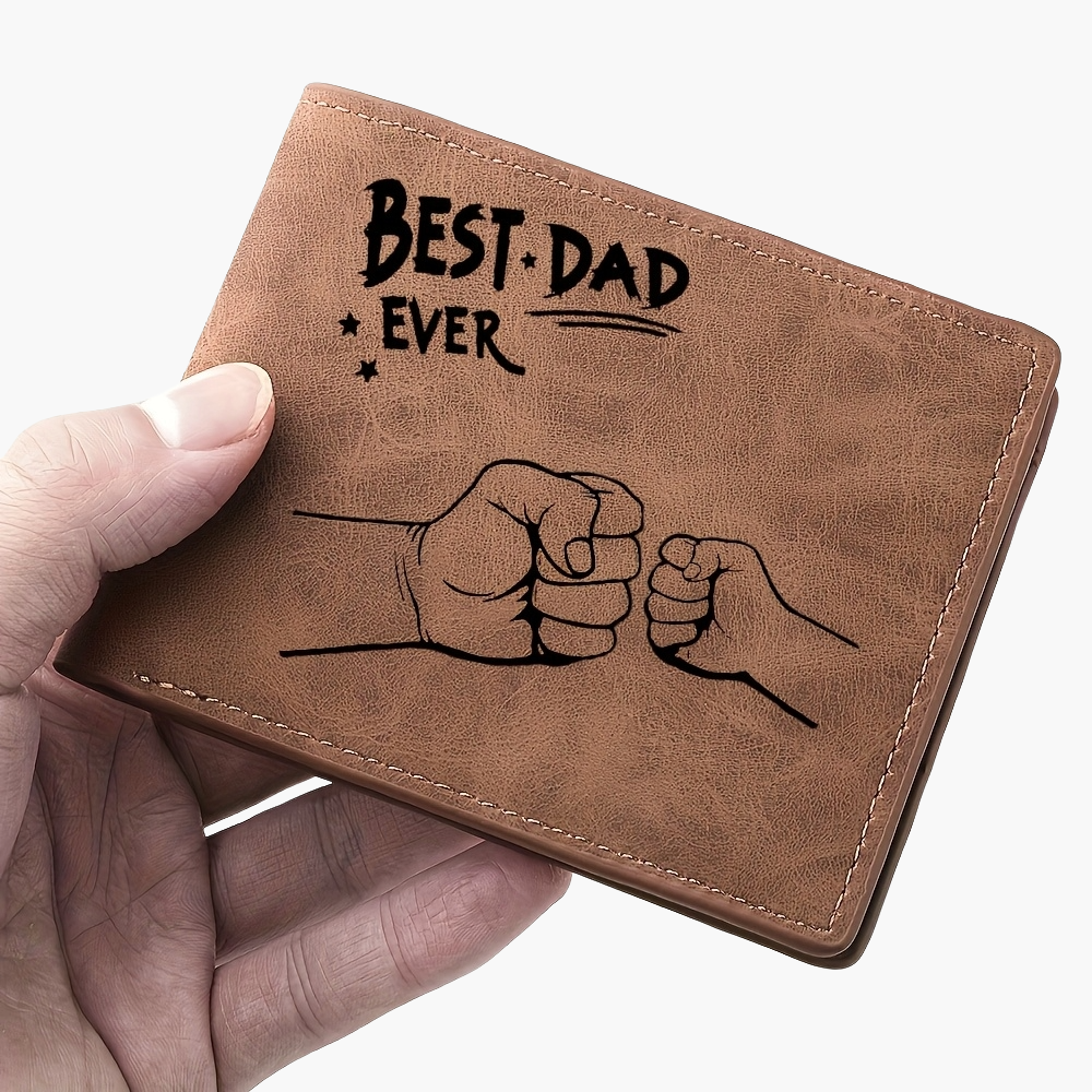 Portafoglio uomo personalizzato festa del papà – Stile famiglia, regalo Miglior Papà di Sempre