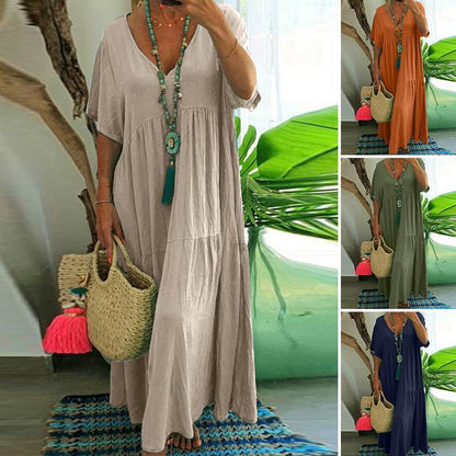 Julie – Vestido Amplio Multicolor Talla Grande